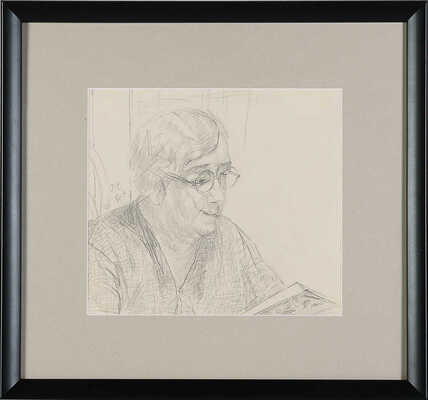 Петров-Водкин Кузьма Сергеевич. Портрет жены художника Марии Фёдоровны Петровой-Водкиной (на оборотной стороне карандашные наброски)